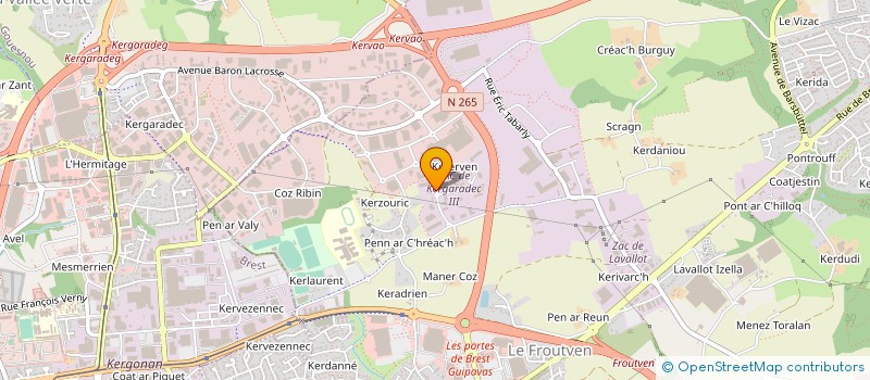 localisation de l'entreprise BRETAGNE PESAGE SCE METROLOGIE à GUIPAVAS