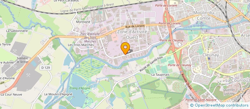 localisation de l'entreprise BRETAGNE PIECES AUTO 35  SARGE-LES-LE-MANS