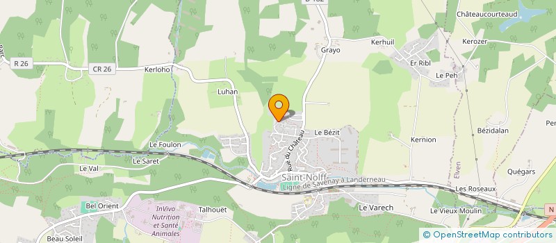 localisation de l'entreprise BRETAGNE PREVENTION SERVICES  SAINT-NOLFF