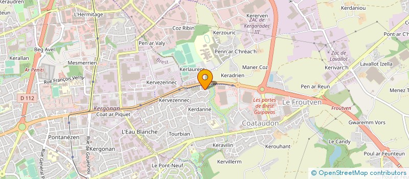 localisation de l'entreprise BRETAGNE PROTECTION SERVICE  GUIPAVAS