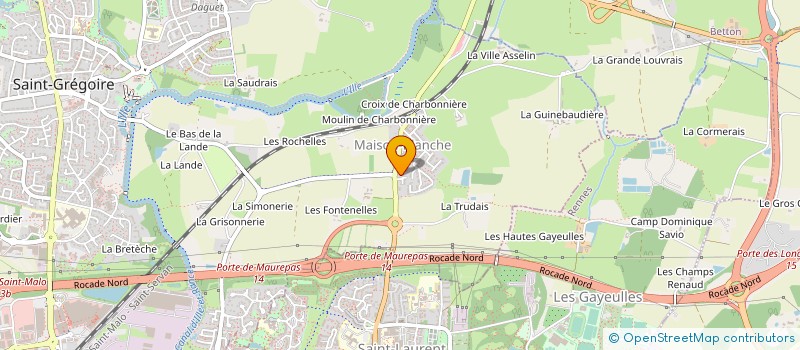 localisation de l'entreprise BRETAGNE RAYONNAGE 2 à SAINT-GREGOIRE