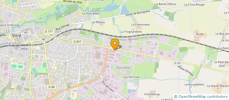 localisation de l'entreprise BRETAGNE SAVEURS  VITRE