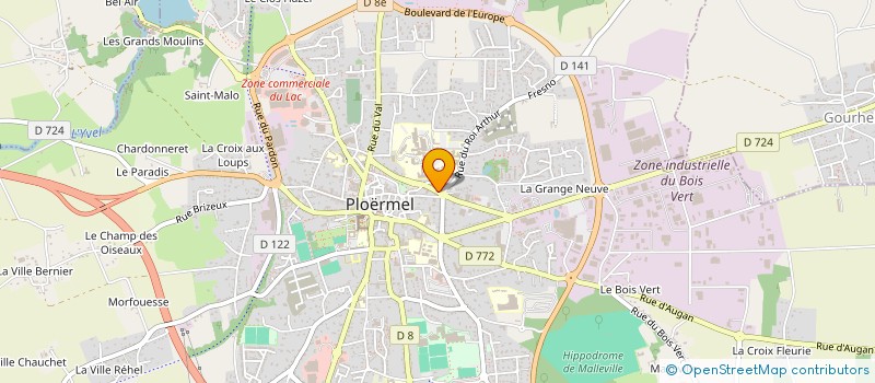 localisation de l'entreprise BRETAGNE SCIERIES à PLOERMEL