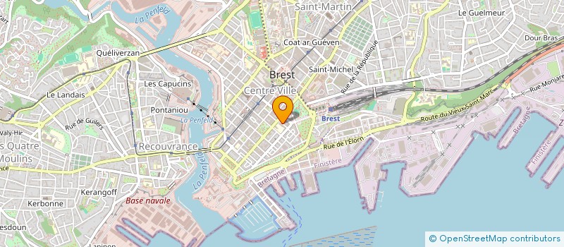 localisation de l'entreprise BRETAGNE SECURITE PRIVEE à BREST