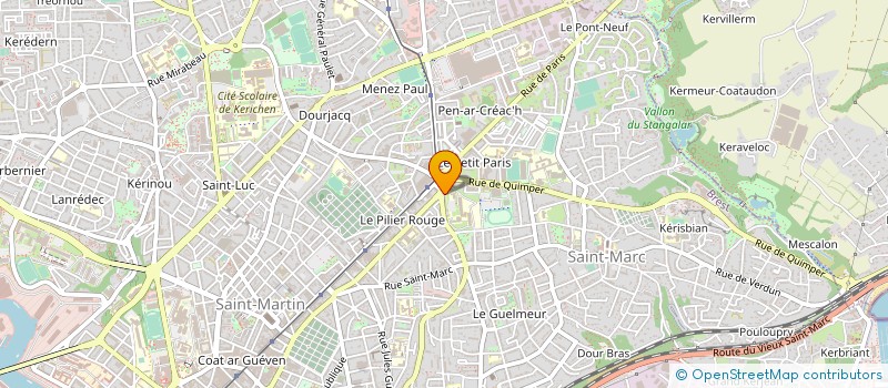 localisation de l'entreprise BRETAGNE SERVICE IMMOBILIER à BREST