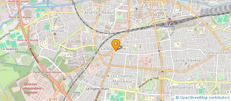 localisation de l'entreprise BRETAGNE SOLUTIONS TRAVAUX à RENNES