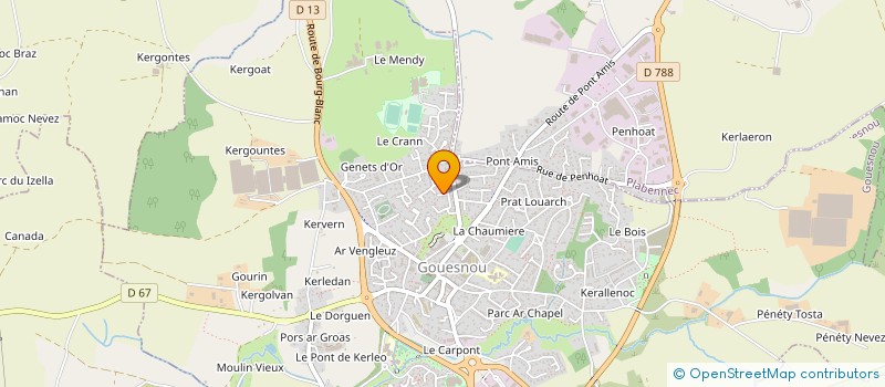 localisation de l'entreprise BRETAGNE SPORT EQUIPEMENT à GOUESNOU