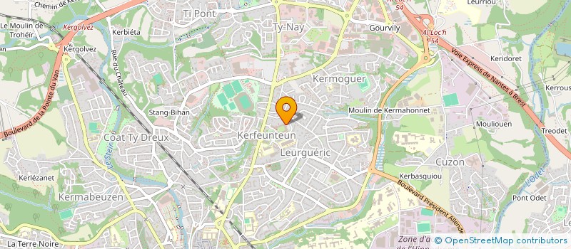 localisation de l'entreprise BRETAGNE SUD CONDUITE à QUIMPER