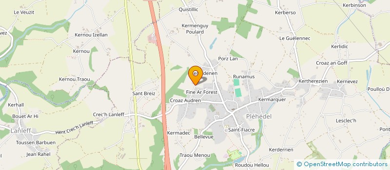 localisation de l'entreprise BRETAGNE TECHNIQUES SERVICES  LANVOLLON