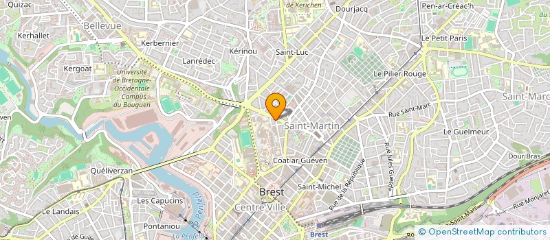 localisation de l'entreprise BRETAGNE TECHNOLOGIE ET INTERNATIONAL à BREST