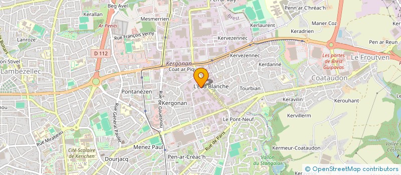 localisation de l'entreprise BRETAGNE TOITURES à BREST