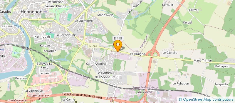 localisation de l'entreprise BRETAGNE TRAVAUX SPECIAUX à BRANDERION