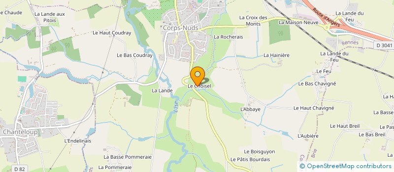 localisation de l'entreprise BRETAGNE VITRAIL  CORPS-NUDS