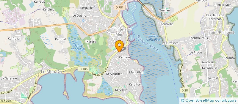 localisation de l'entreprise BRETAGNE VOILE TRADITION  LA TRINITE-SUR-MER