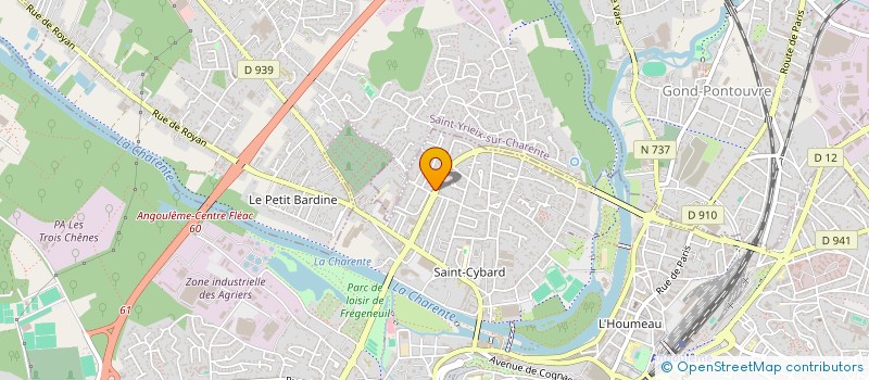 localisation de l'entreprise BRETAN à ANGOULEME