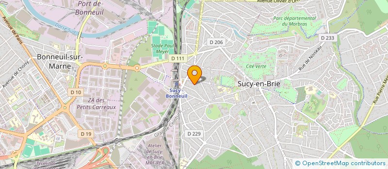 localisation de l'entreprise BRETAN BATIMENT à SUCY-EN-BRIE