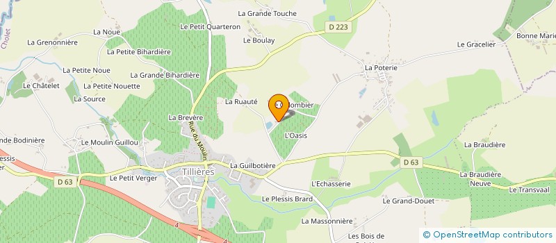 localisation de l'entreprise BRETAUDEAU JEAN-YVES - DOM COLOMBIER  SEVREMOINE