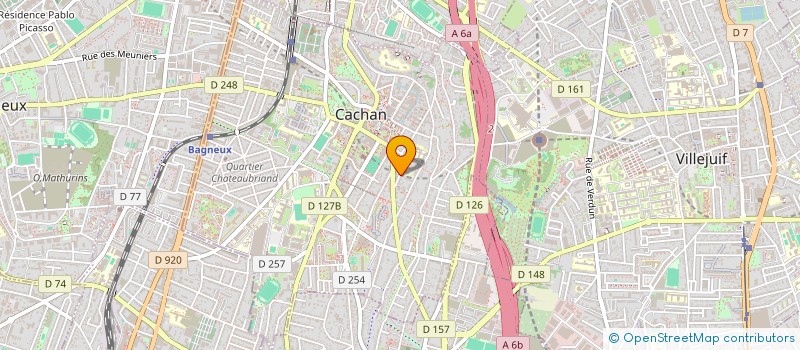 localisation de l'entreprise BRETAYE  CACHAN