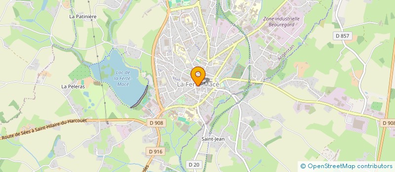 localisation de l'entreprise BRETEAU FRERES à LA FERTE MACE