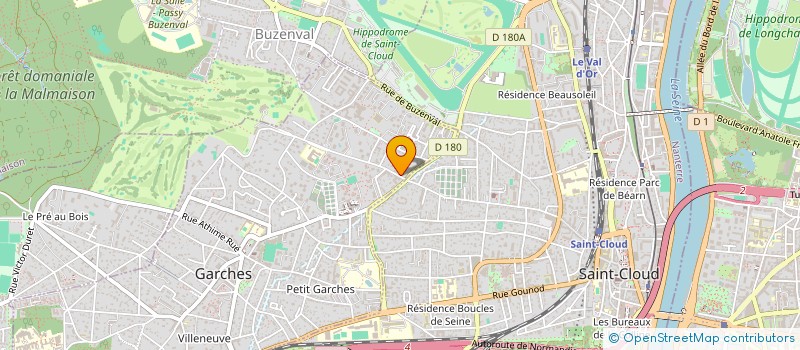 localisation de l'entreprise BRETELLES PROD. à GARCHES