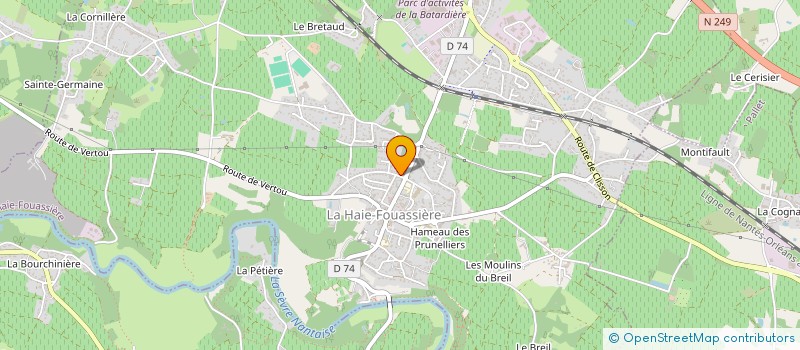 localisation de l'entreprise BRETENET  LA HAIE-FOUASSIERE