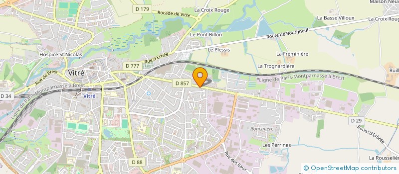 localisation de l'entreprise BRETES-VET à VITRE