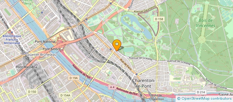 localisation de l'entreprise BRETEUIL ASSURANCES COURTAGE  CHARENTON-LE-PONT