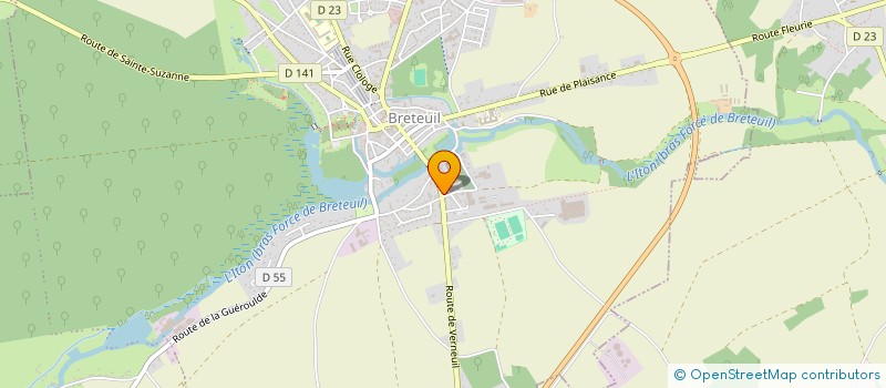 localisation de l'entreprise BRETEUIL RESTAURATION  BRETEUIL