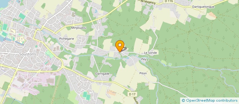 localisation de l'entreprise BRETHOUS-LAVENTANA  SOUSTONS