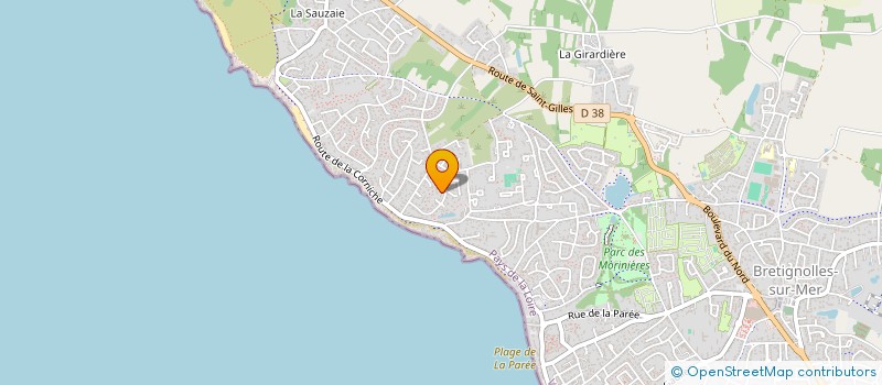 localisation de l'entreprise BRETI  BRETIGNOLLES-SUR-MER