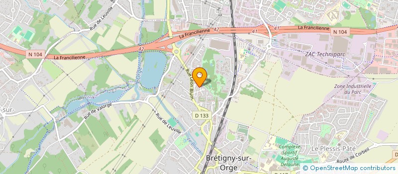 localisation de l'entreprise BRETI' FESTI à BRETIGNY-SUR-ORGE