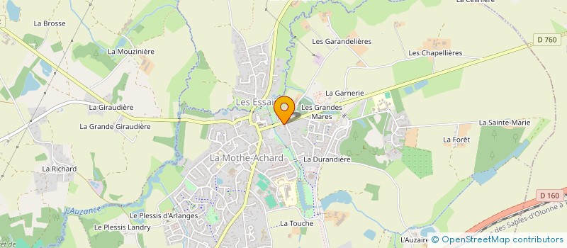 localisation de l'entreprise BRETI PEROCHEAU  LES ACHARDS