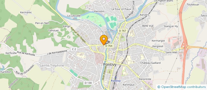 localisation de l'entreprise BRETIF  PONTIVY