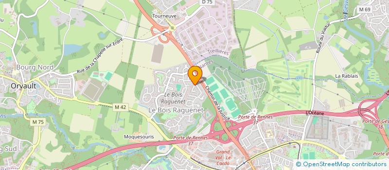 localisation de l'entreprise BRETIFAMILY à ORVAULT