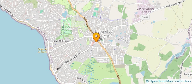 localisation de l'entreprise BRETIGNOLLES OPTIQUE  BRETIGNOLLES-SUR-MER