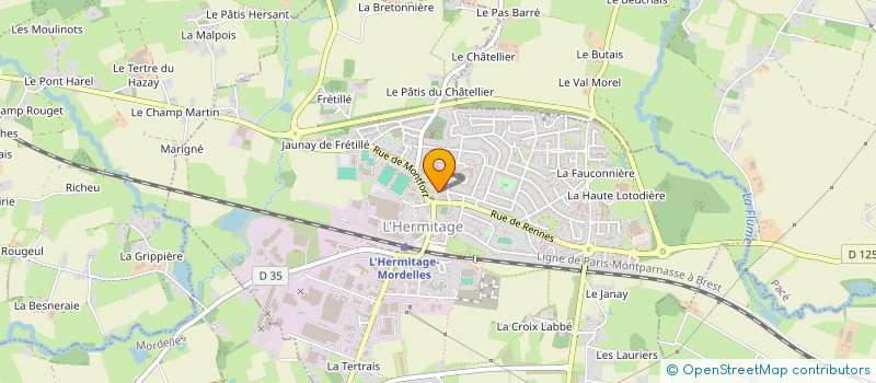 localisation de l'entreprise BRETIMAGES  L'HERMITAGE