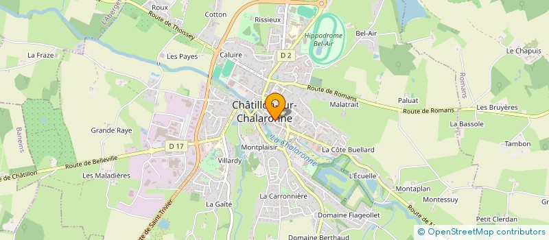 localisation de l'entreprise BRETIN ELECTRICITE à CHATILLON-SUR-CHALARONNE
