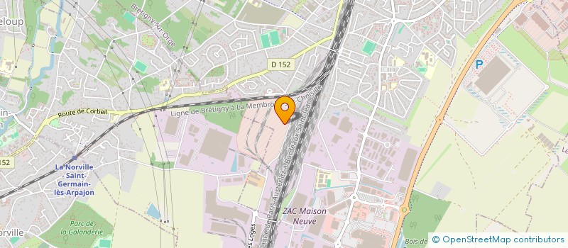 localisation de l'entreprise BRETKA à BRETIGNY-SUR-ORGE