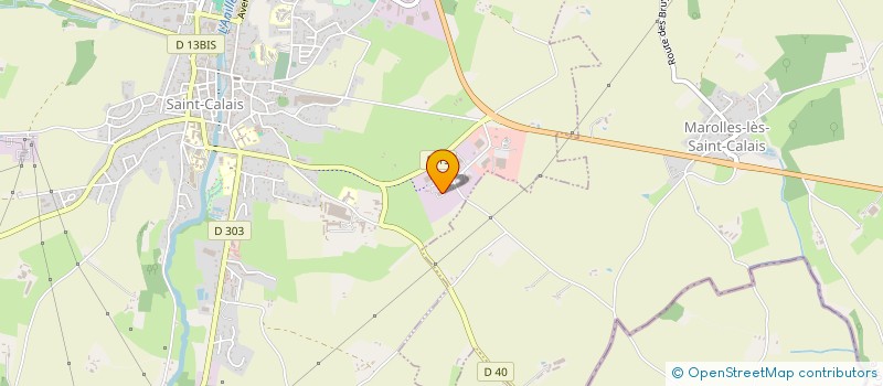 localisation de l'entreprise BRETON  SAINT-CALAIS