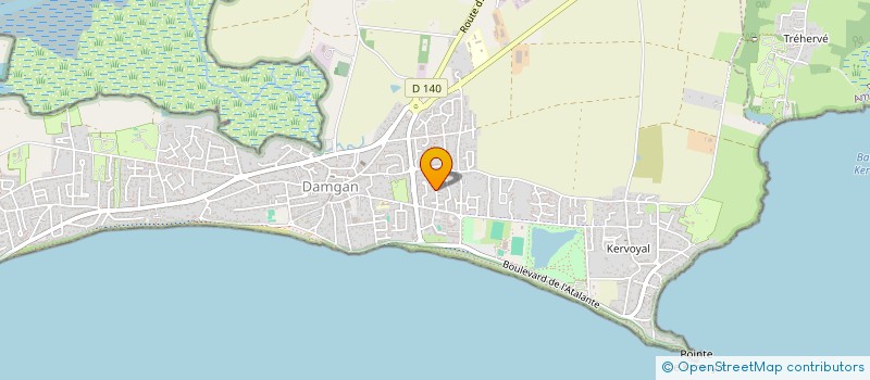 localisation de l'entreprise BRETON  DAMGAN