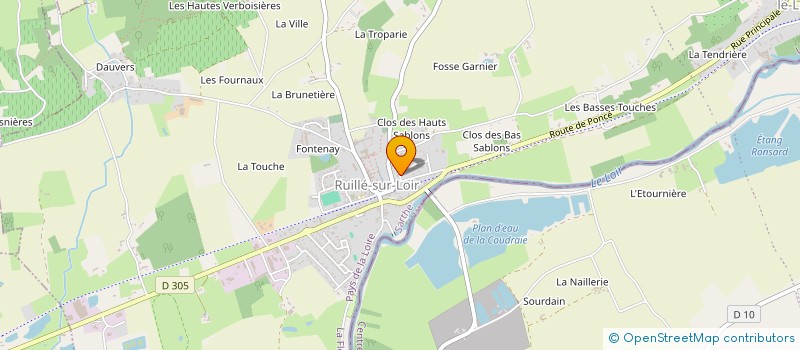 localisation de l'entreprise BRETON CEDRIC à LOIR EN VALLEE