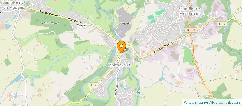 localisation de l'entreprise BRETON COUVERTURE  BEAUPREAU-EN-MAUGES