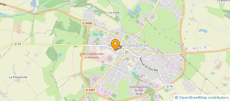 localisation de l'entreprise BRETON-GERBAUD  LA CHATAIGNERAIE