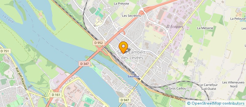 localisation de l'entreprise BRETON-PAVY  SAUMUR