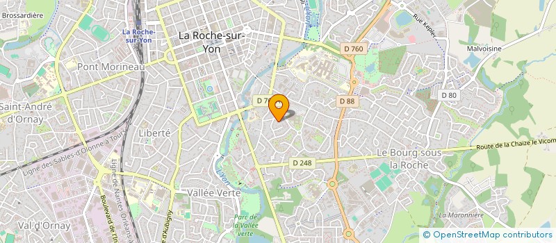 localisation de l'entreprise BRETON VIRGINIE à LA ROCHE-SUR-YON