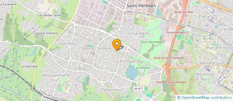 localisation de l'entreprise BRETONNE  ST-HERBLAIN