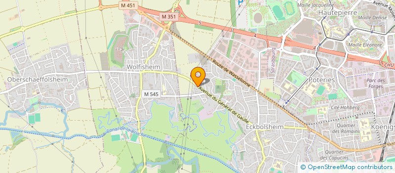 localisation de l'entreprise BRETT CONSEIL  ECKBOLSHEIM