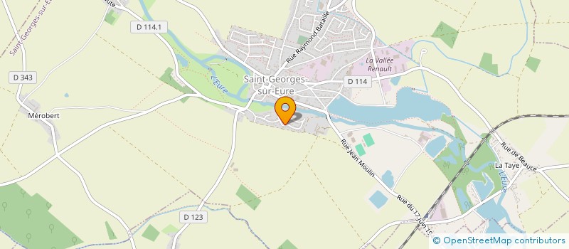 localisation de l'entreprise BRETTE CONFORT HABITAT à SAINT-GEORGES-SUR-EURE
