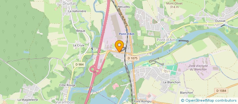 localisation de l'entreprise BRETTER  PONT-D'AIN