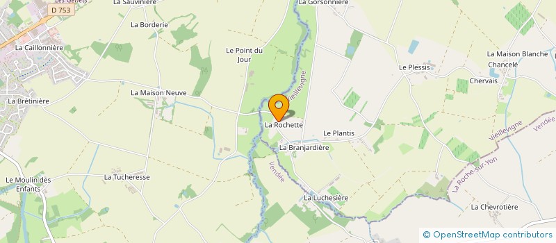 localisation de l'entreprise BRETTEURS à VIEILLEVIGNE